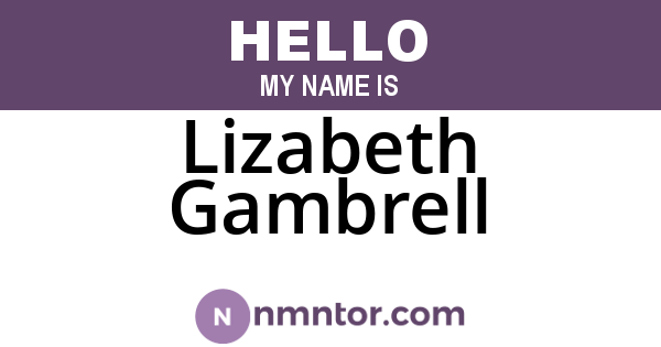 Lizabeth Gambrell