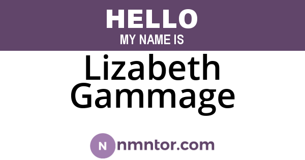 Lizabeth Gammage