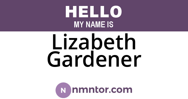 Lizabeth Gardener