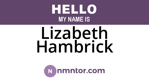 Lizabeth Hambrick