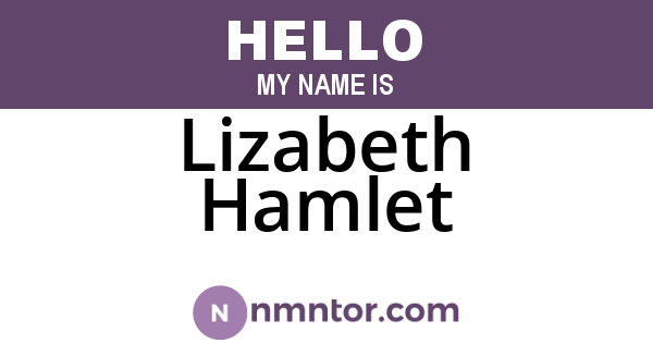 Lizabeth Hamlet