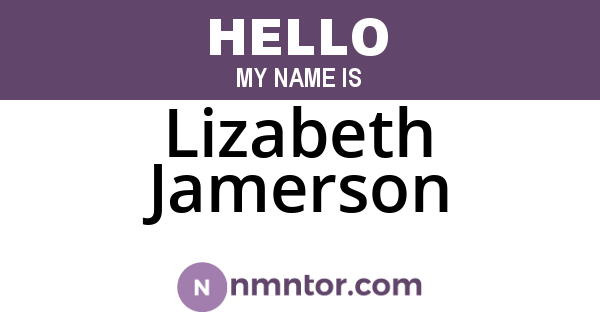 Lizabeth Jamerson