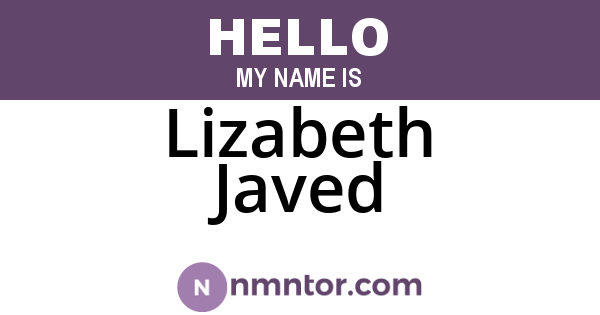 Lizabeth Javed