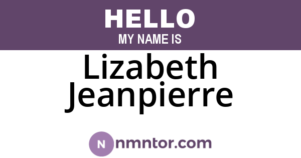 Lizabeth Jeanpierre