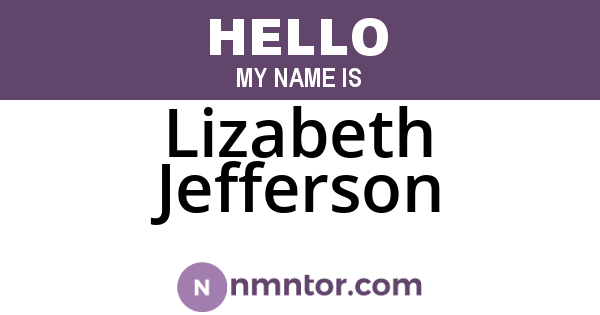 Lizabeth Jefferson