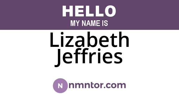 Lizabeth Jeffries