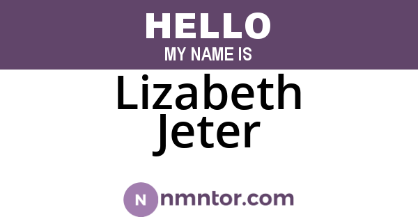 Lizabeth Jeter