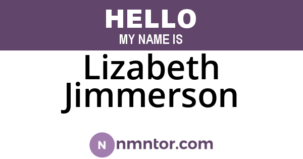 Lizabeth Jimmerson