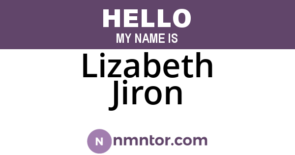 Lizabeth Jiron