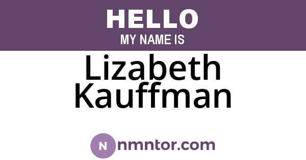 Lizabeth Kauffman