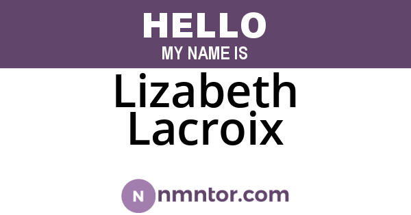 Lizabeth Lacroix
