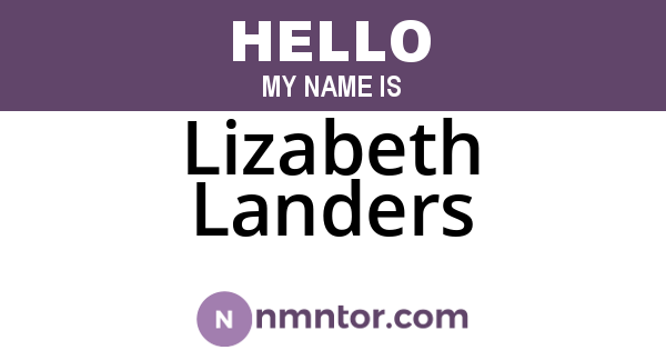Lizabeth Landers