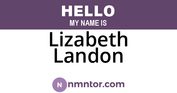 Lizabeth Landon