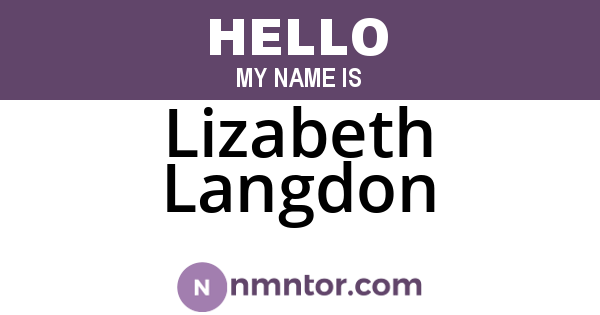 Lizabeth Langdon