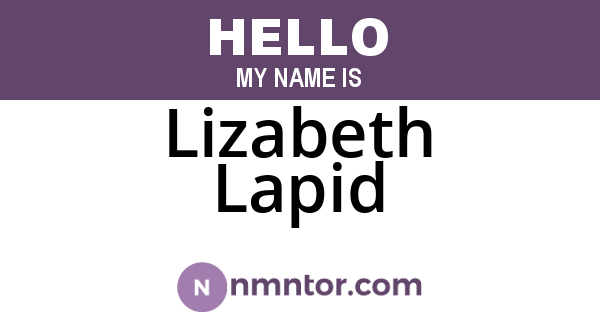 Lizabeth Lapid