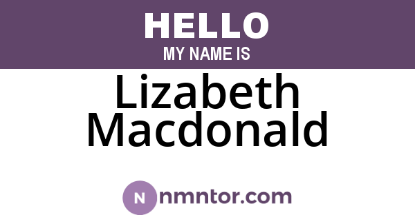 Lizabeth Macdonald