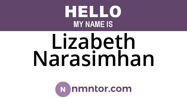 Lizabeth Narasimhan