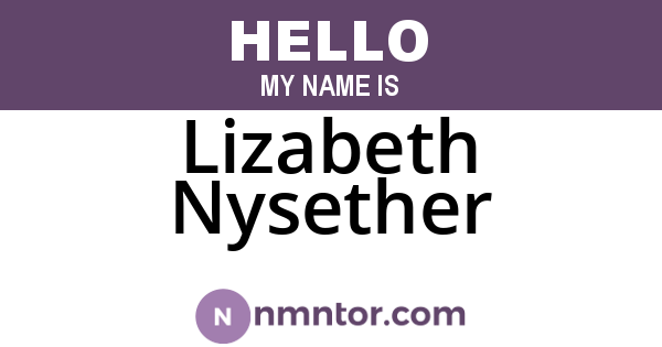 Lizabeth Nysether