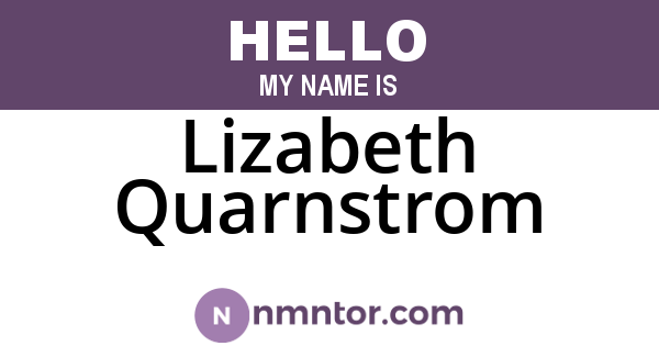 Lizabeth Quarnstrom