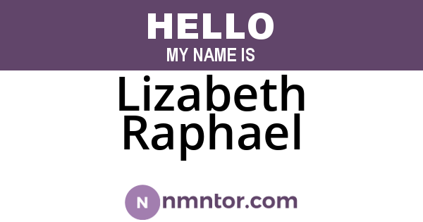 Lizabeth Raphael
