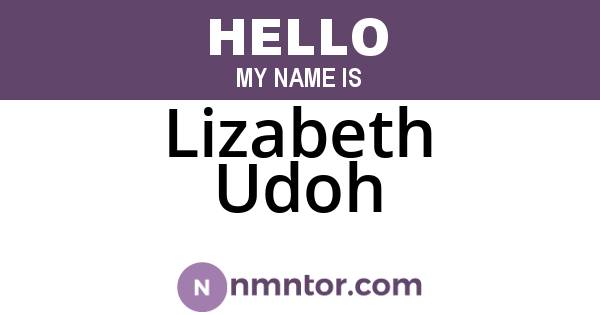 Lizabeth Udoh