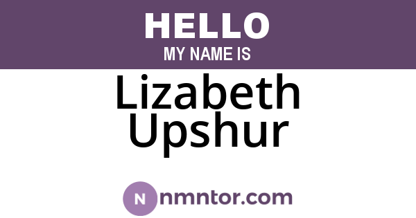 Lizabeth Upshur