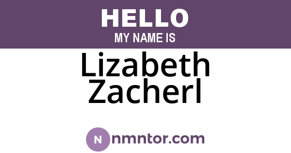 Lizabeth Zacherl