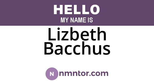 Lizbeth Bacchus