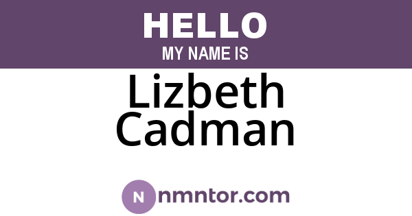 Lizbeth Cadman