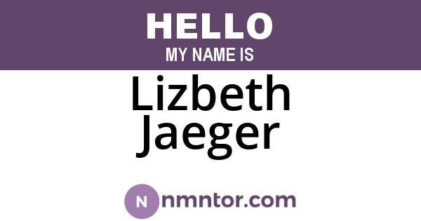 Lizbeth Jaeger