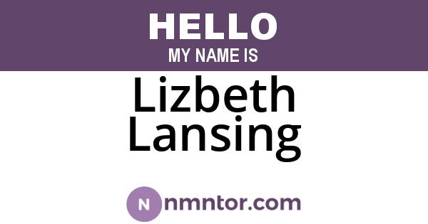Lizbeth Lansing