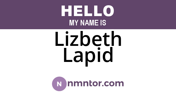 Lizbeth Lapid