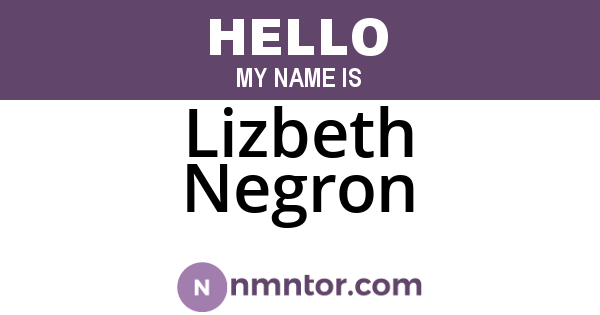 Lizbeth Negron