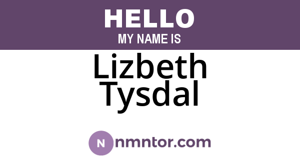 Lizbeth Tysdal