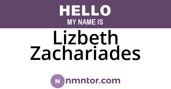 Lizbeth Zachariades