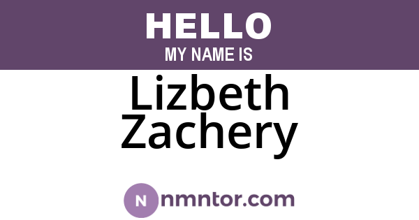 Lizbeth Zachery