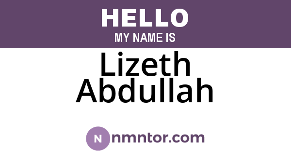 Lizeth Abdullah