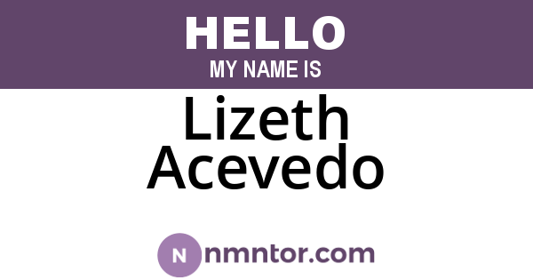 Lizeth Acevedo