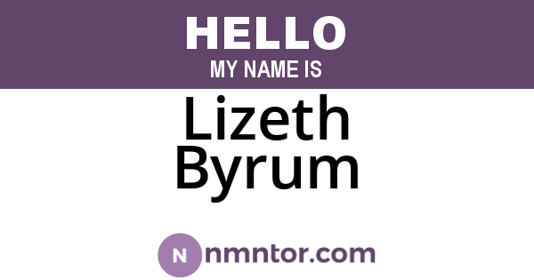 Lizeth Byrum