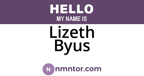 Lizeth Byus