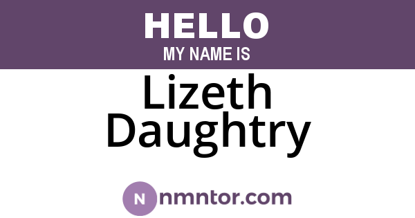 Lizeth Daughtry