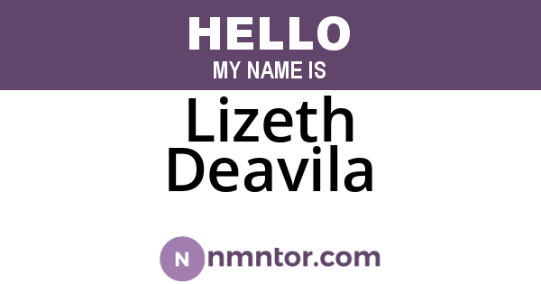 Lizeth Deavila