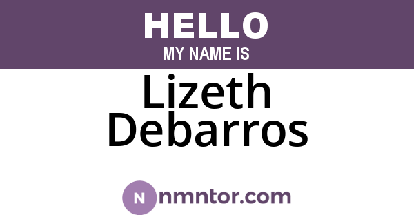 Lizeth Debarros