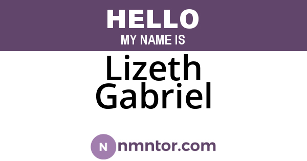 Lizeth Gabriel