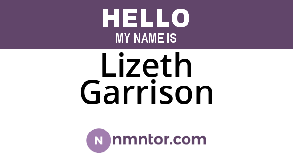Lizeth Garrison