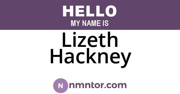Lizeth Hackney