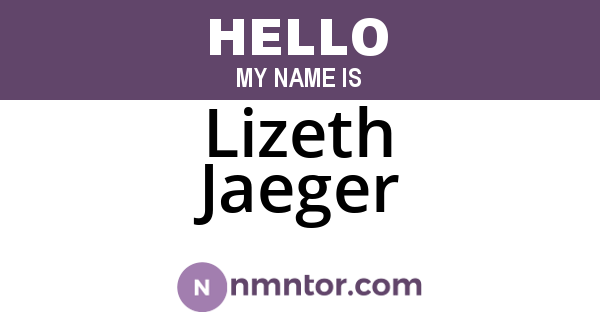 Lizeth Jaeger