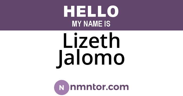 Lizeth Jalomo