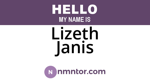 Lizeth Janis