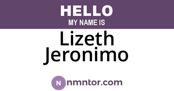 Lizeth Jeronimo